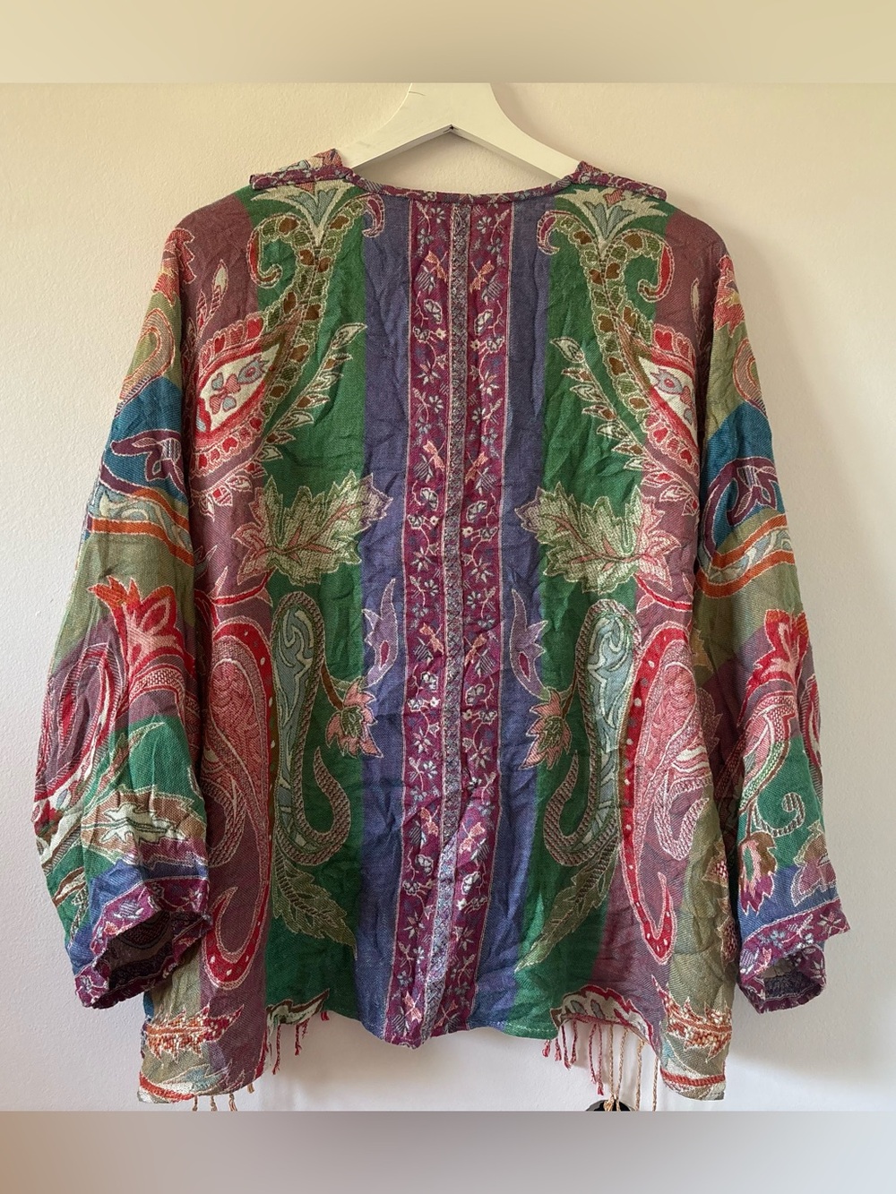 bohemian-style kimono cardigan O/S - Picture 3 of 9